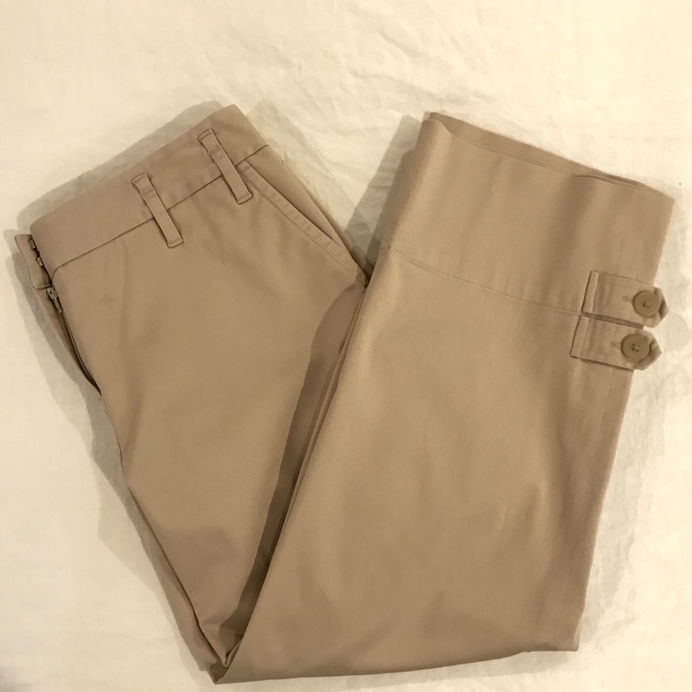 LOFT Khaki Capri Pants